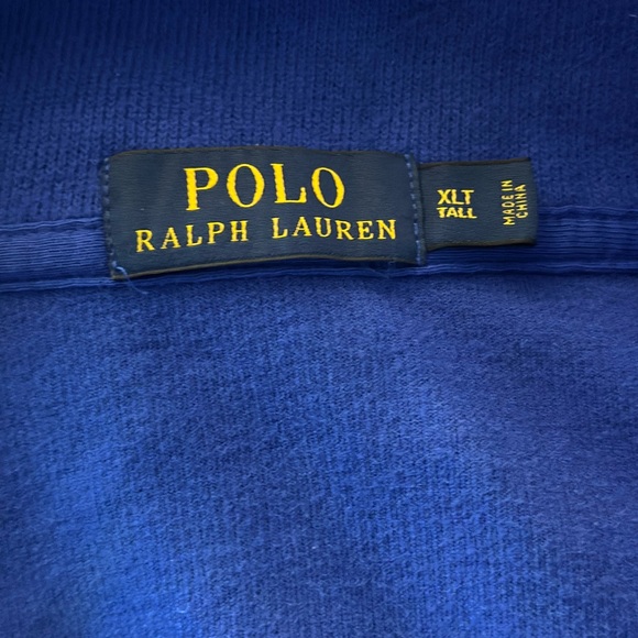 RALPH LAUREN Cotton Blue 1/2 Zip Sweater -Size XLT TALL - Picture 6 of 6